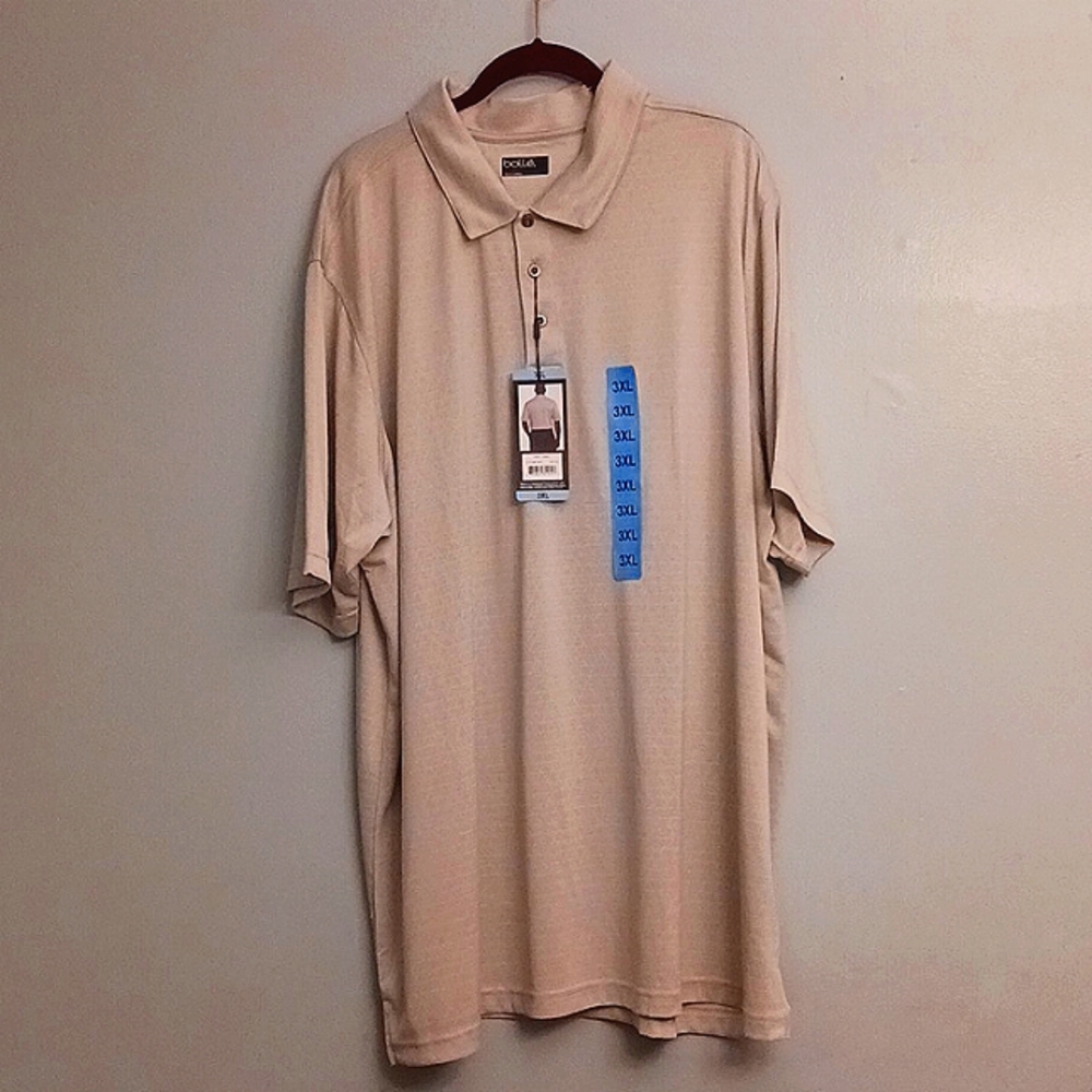 Bolle size 3XL men's golf polo shirt in  glacier gray.